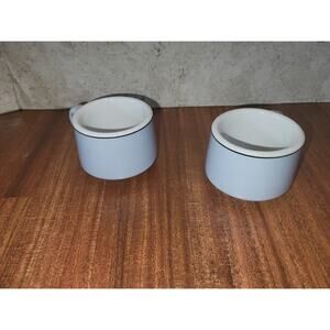 Lot Of 2 Blue Vintage Sterling Verified Coffee Mugs